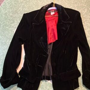 Women's Black Velvet Jacket
